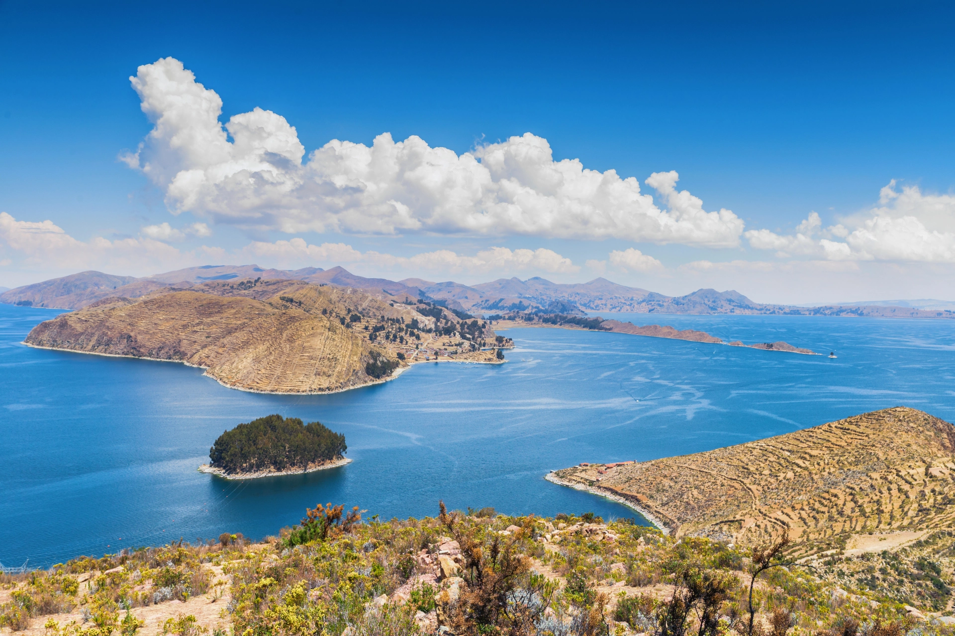 L'île du Soleil, sur le lac Titicaca