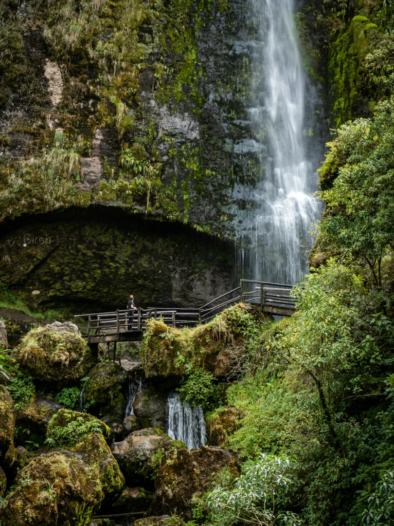 Pailón del Diablo waterfall near Baños de Agua Santa, Ecuador