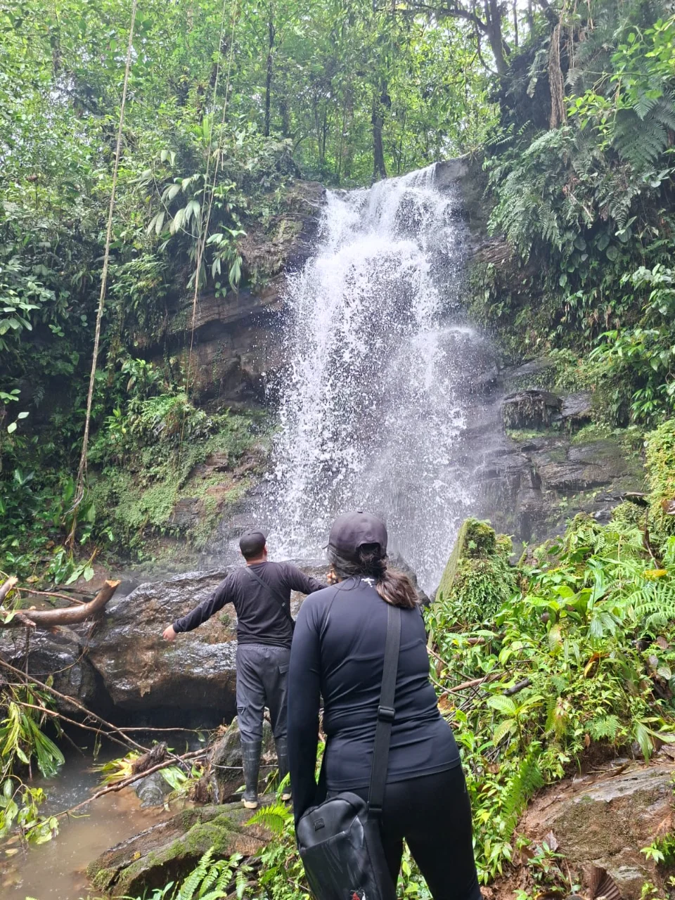 Excursión guiada a una cascada cerca de Huasquila Amazon Lodge